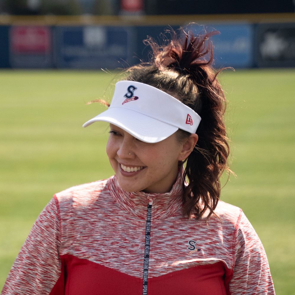 Spokane Indians NE White Visor