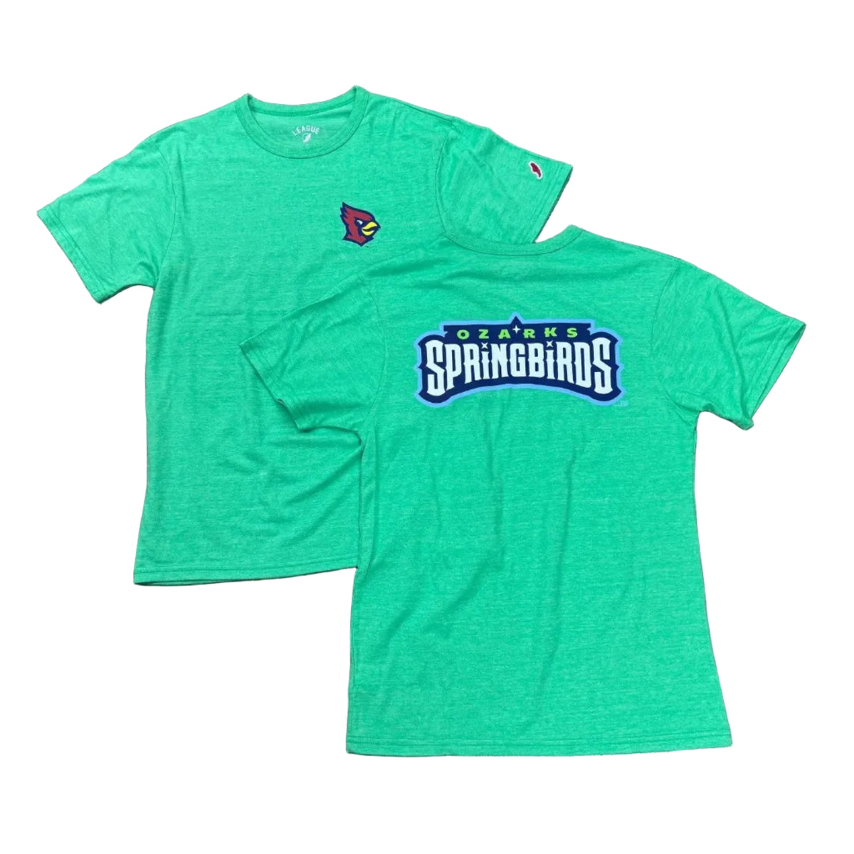 Ozarks Springbirds Green Secondary Logo Tee