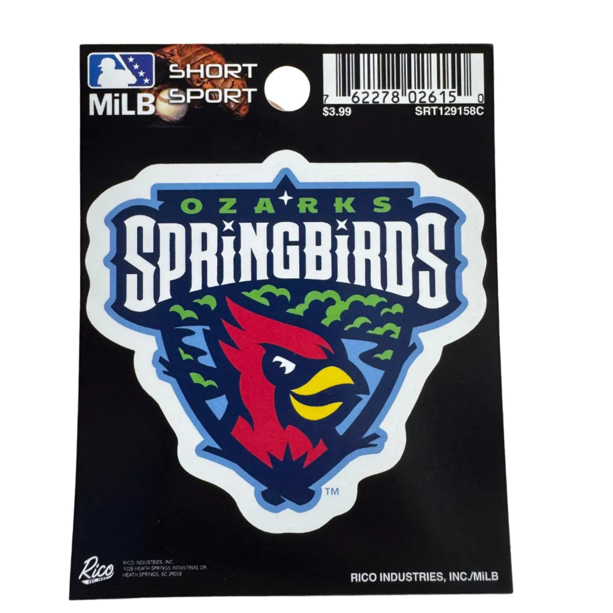 Ozarks Springbirds Primary Logo Sticker