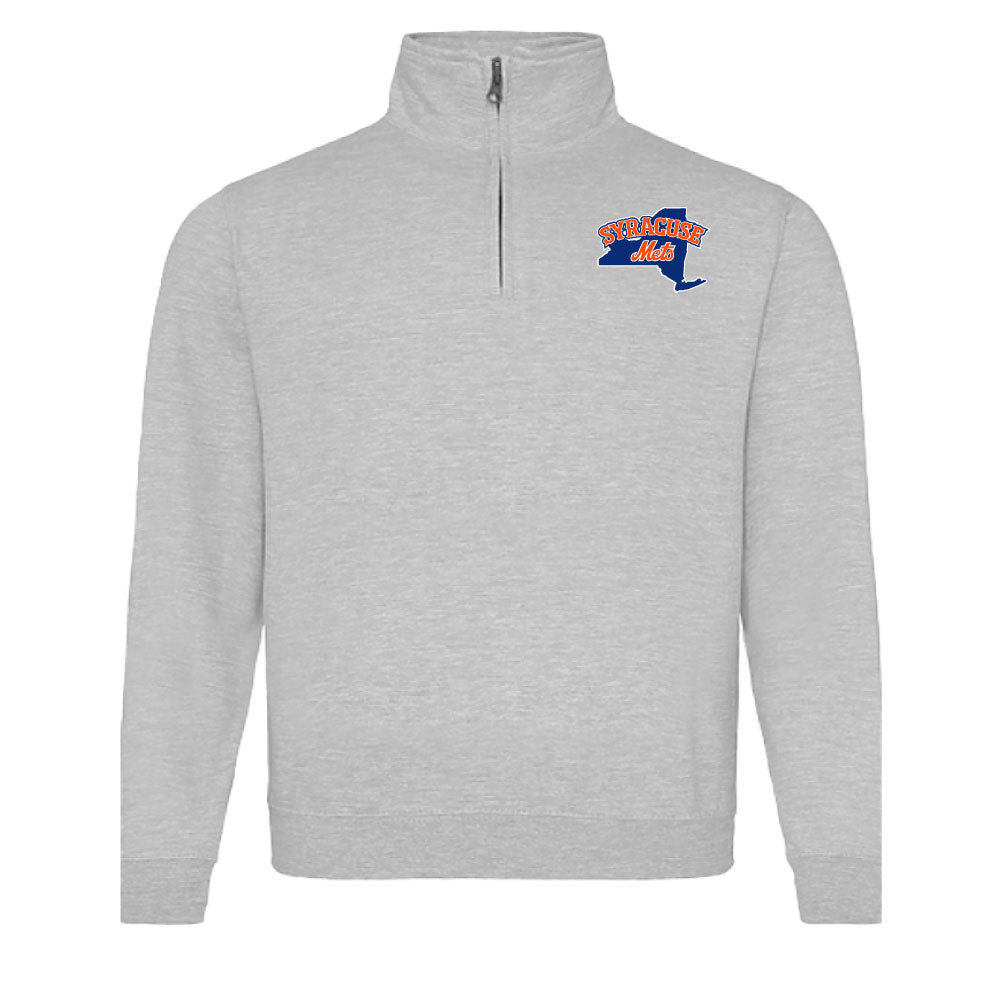 Syracuse Mets Bimm Ridder Heather Grey 1/4 Zip