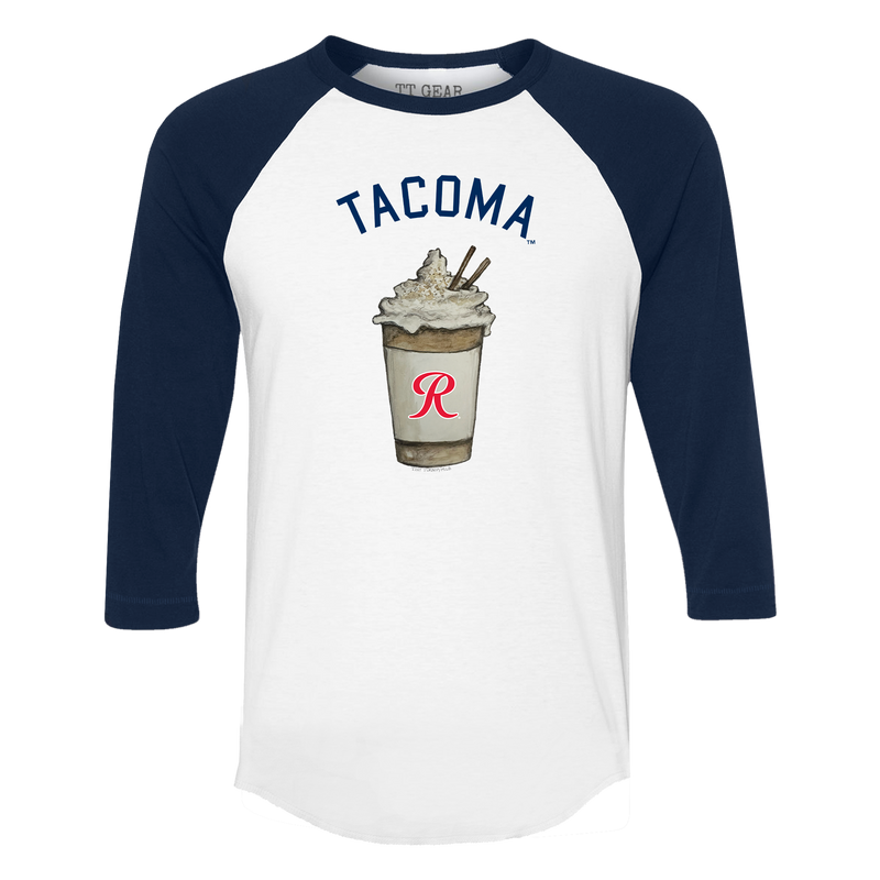 Tacoma Rainiers Tiny Turnip Women's Navy Latte Raglan