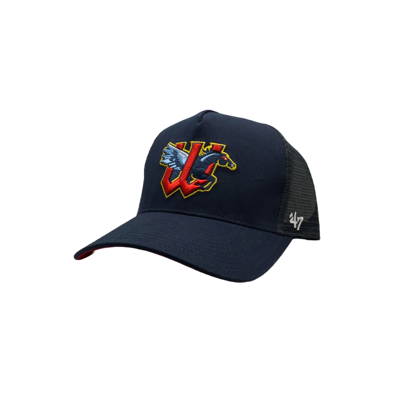 Wichita Wind Surge '47 Navy Ballpark Mesh Offside Cap