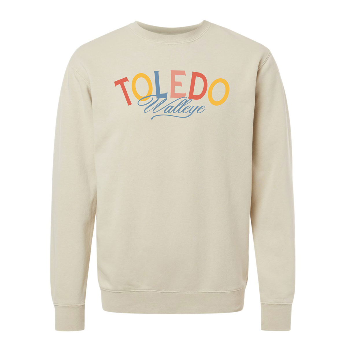 Toledo Walleye Sportside Crewneck Sweatshirt