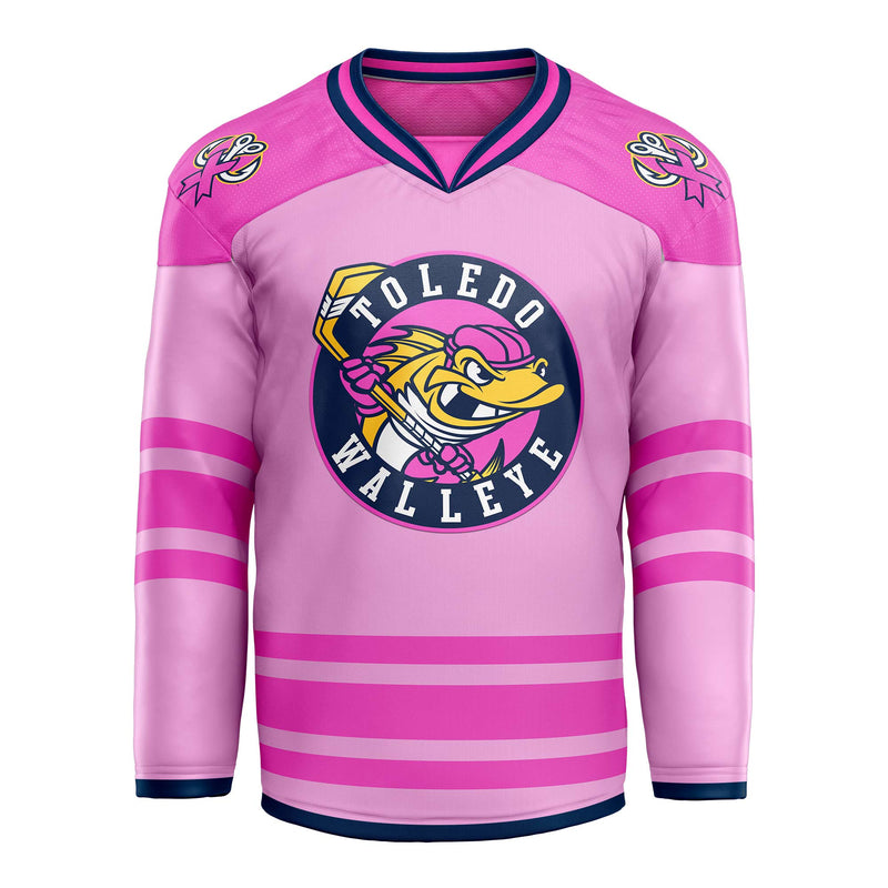 Toledo Walleye Pink in the Rink Replica Jersey - PRE-SALE