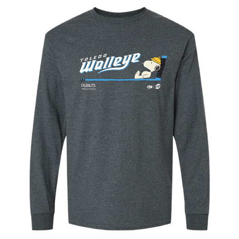 Toledo Walleye Snoopy Stick Long Sleeve T