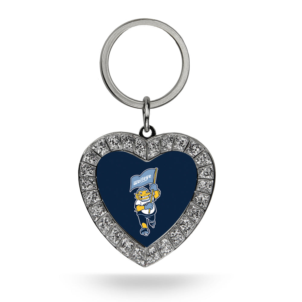 Toledo Walleye Spike Rhinestone Keychain