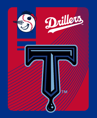 Tulsa Drillers Raschel Throw Blanket