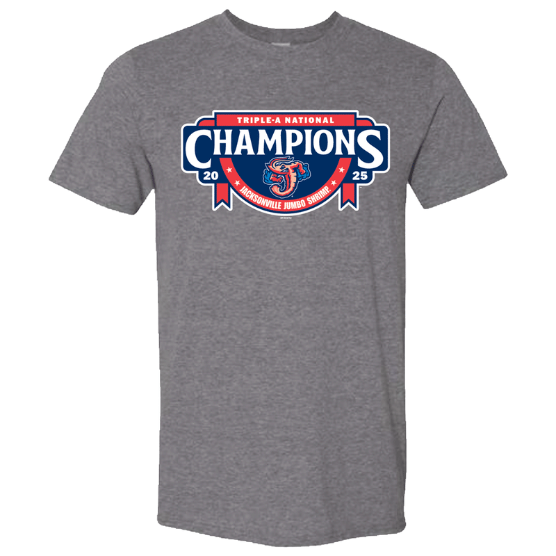 Jacksonville Jumbo Shrimp 2025 Triple A National Champions Locker Room Tee