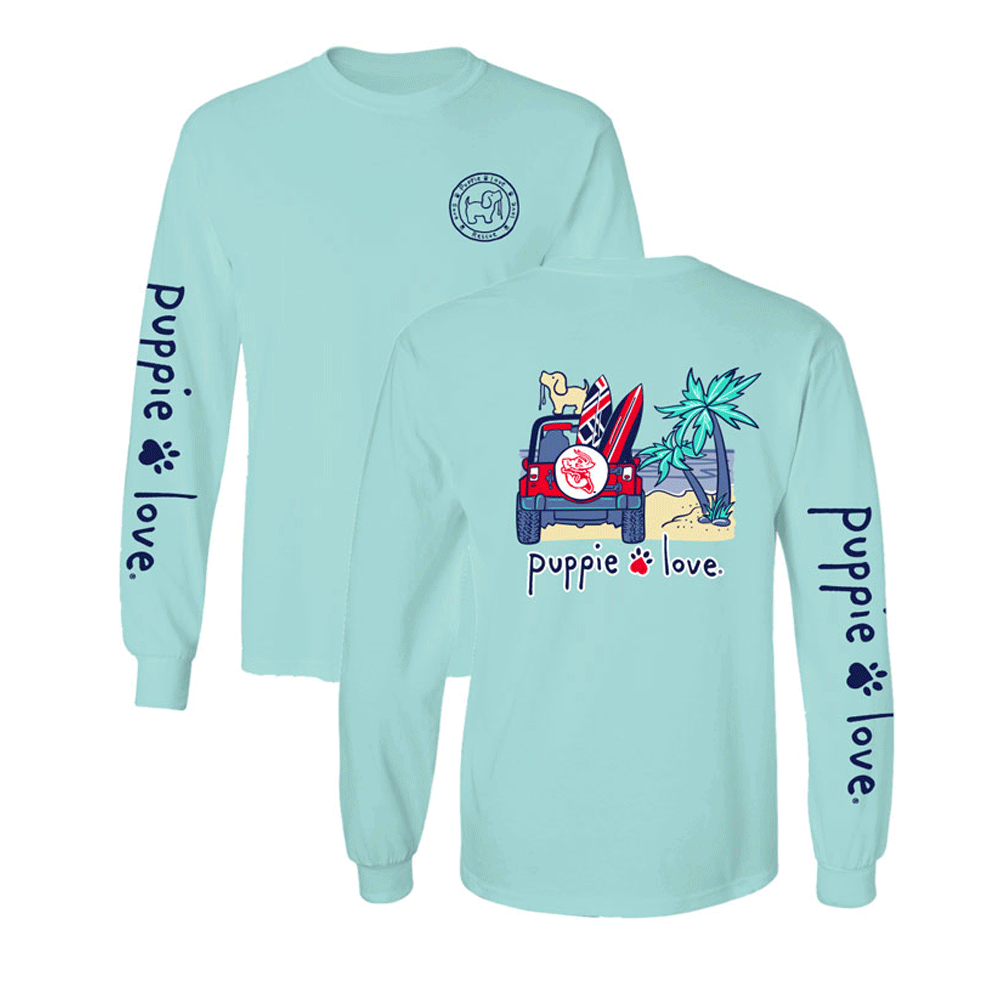 Puppie Love Beach Pup L/S Tee