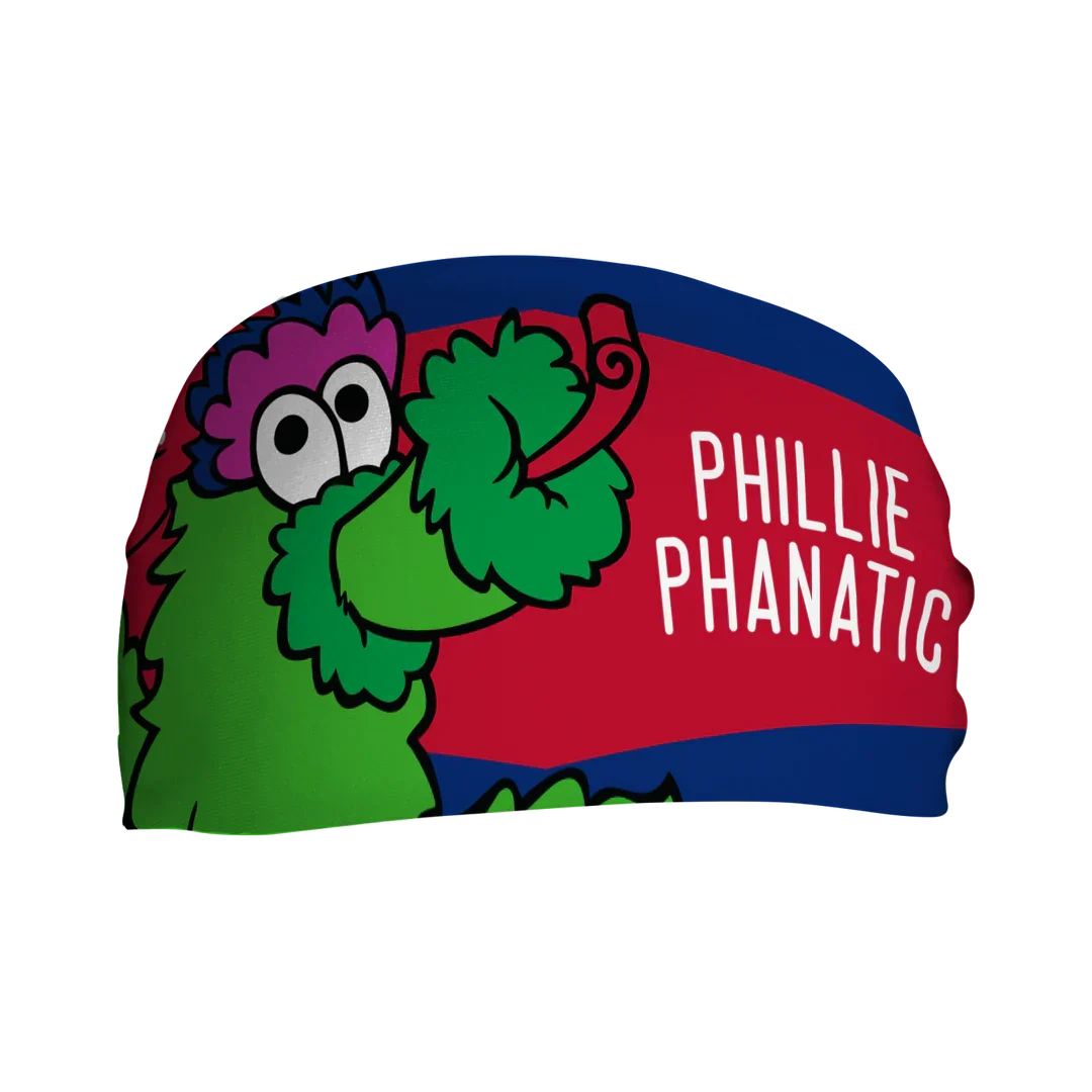 Vertical Athletics Cooling Headband Phillie Phanatic Nameplate