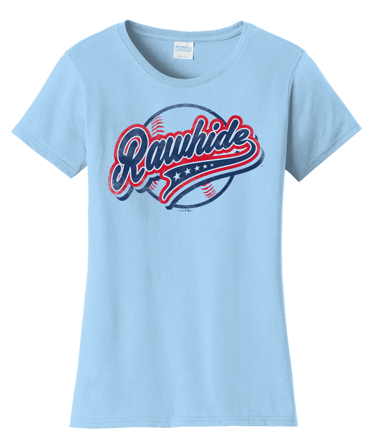 Cursive Red, White & Blue Rawhide Women's Tee