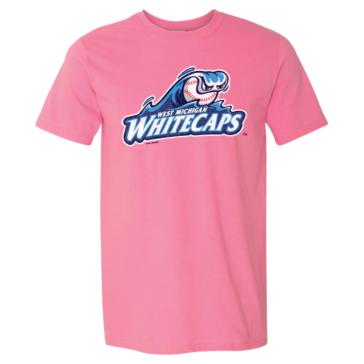 Primary Distressed Logo Pink Tee