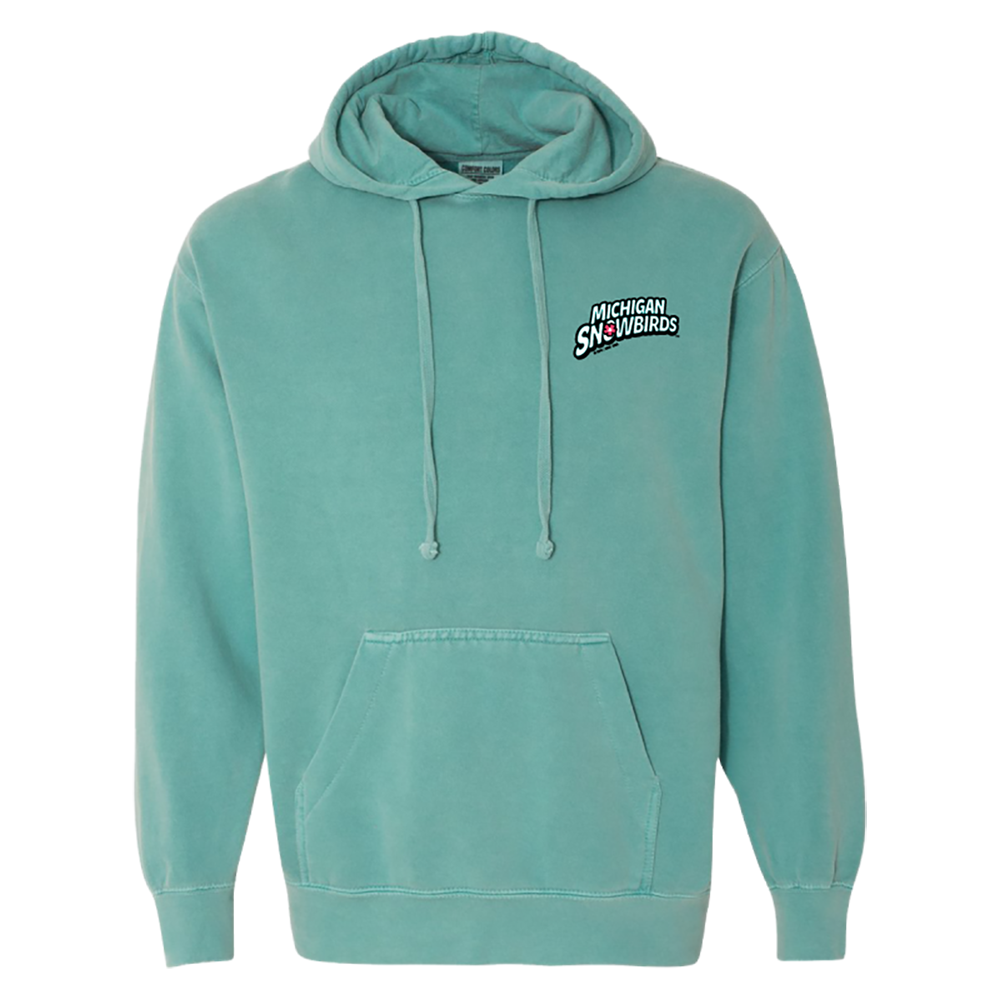 Michigan Snowbirds 2-Sided Hoodie - Seafoam