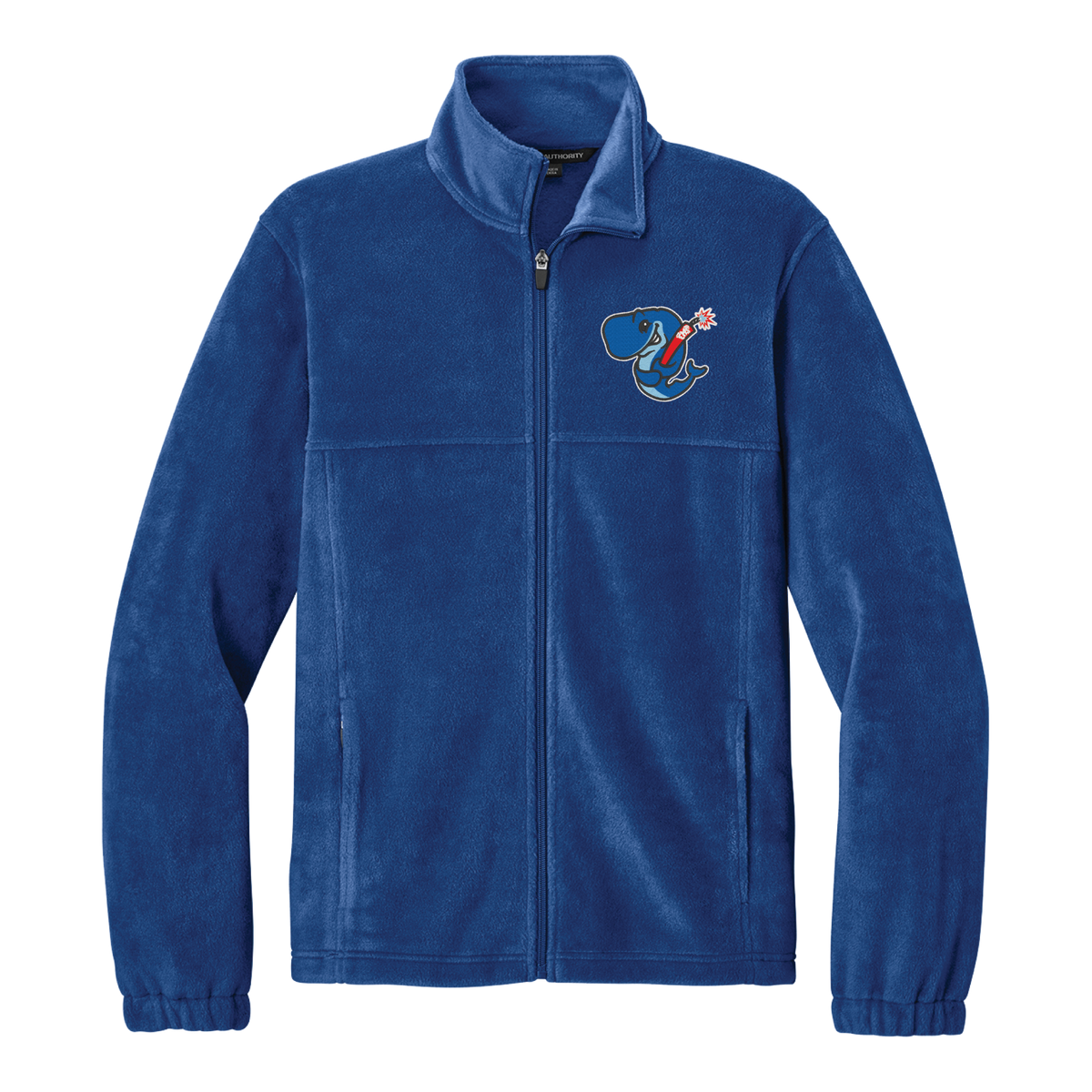 Eugene Emeralds Exploding Whales Blue Full-Zip Fleece Jacket