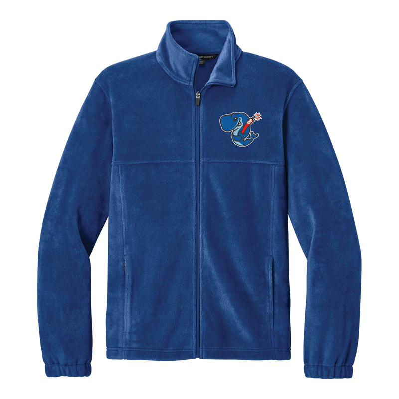 Eugene Emeralds Exploding Whales Blue Full-Zip Fleece Jacket