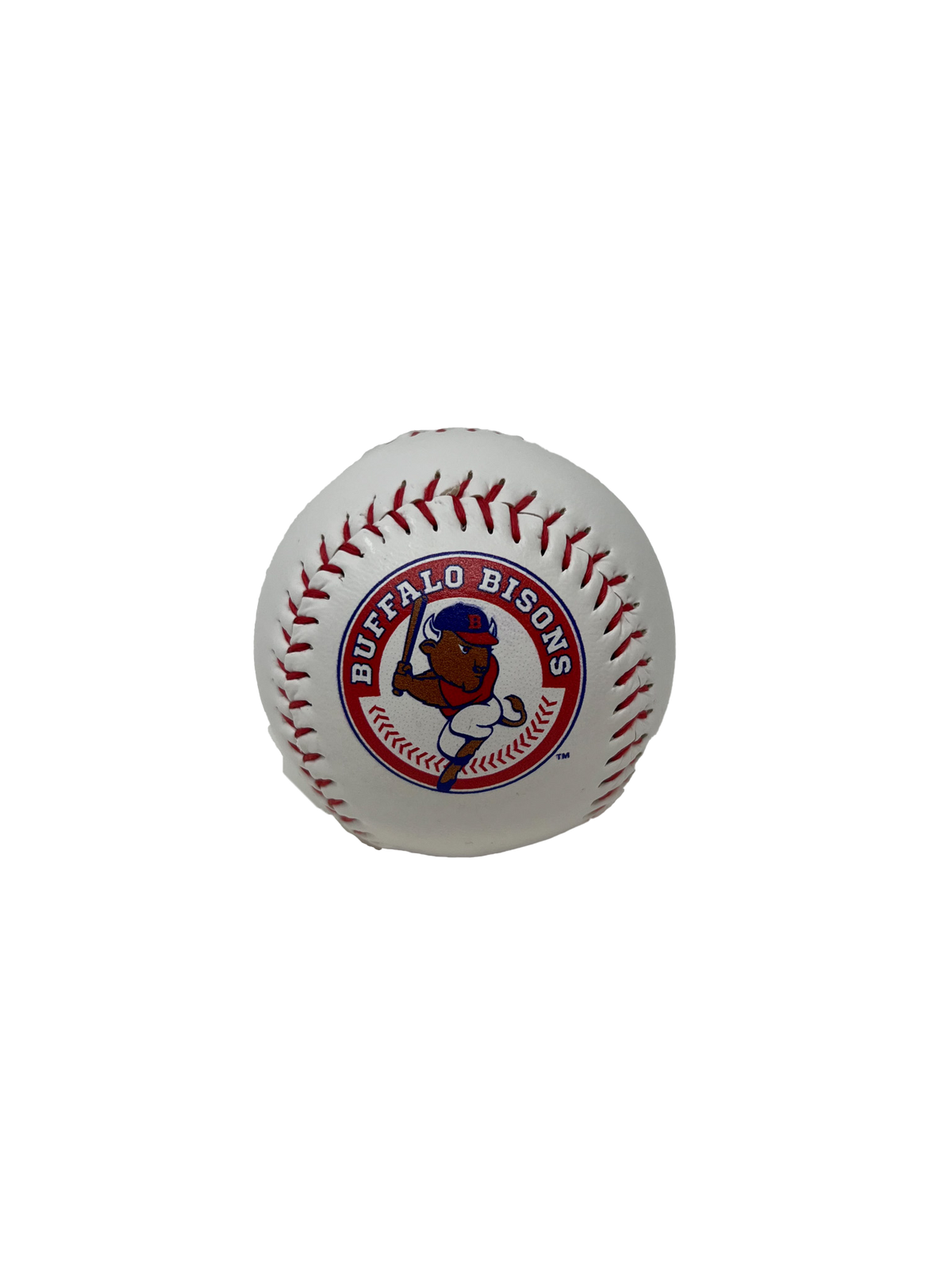 Buffalo Bisons White Logo Baseball