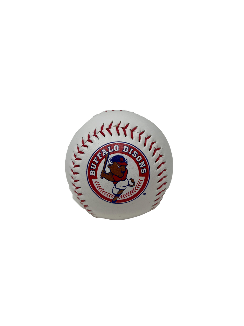 Buffalo Bisons White Logo Baseball
