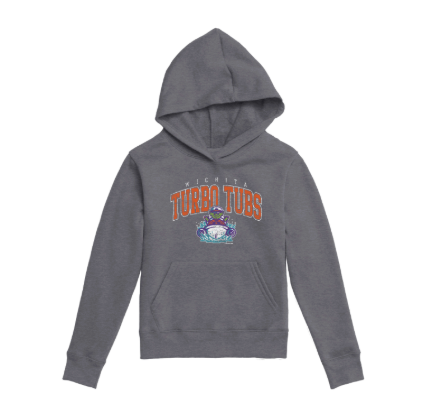 Wichita Turbo Tubs Youth Graphite Hoodie