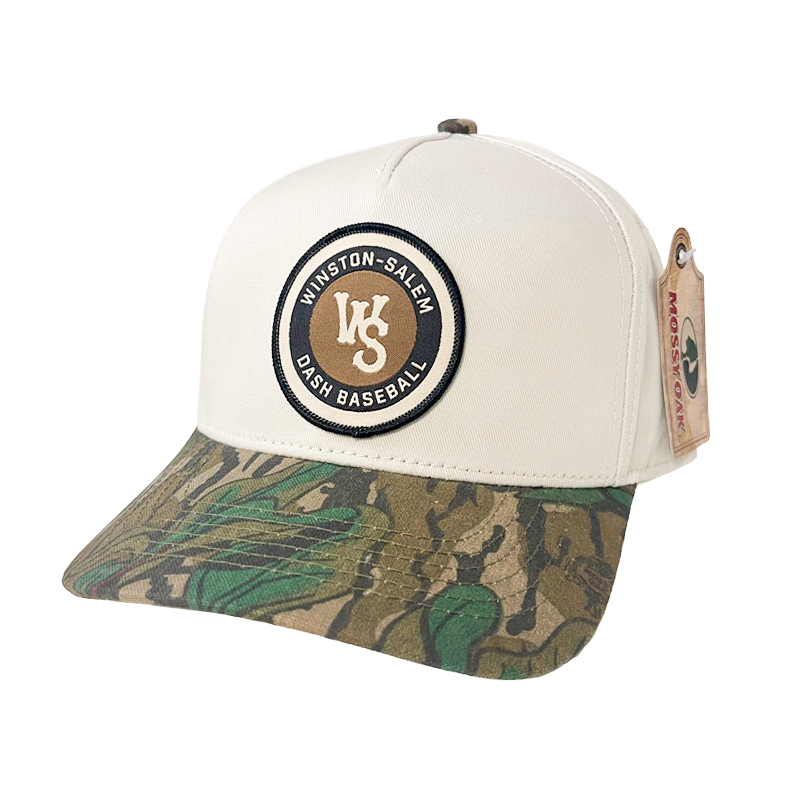 Winston-Salem Dash Mossy Oak Camo Patch Snapback