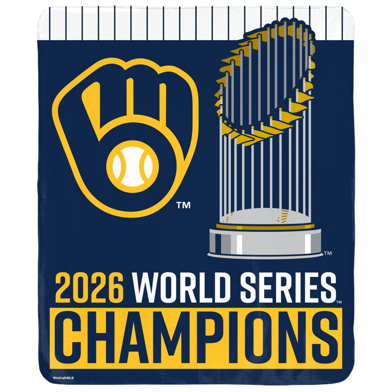 Milwaukee Brewers WS Champs Winning Image Wincraft Blanket