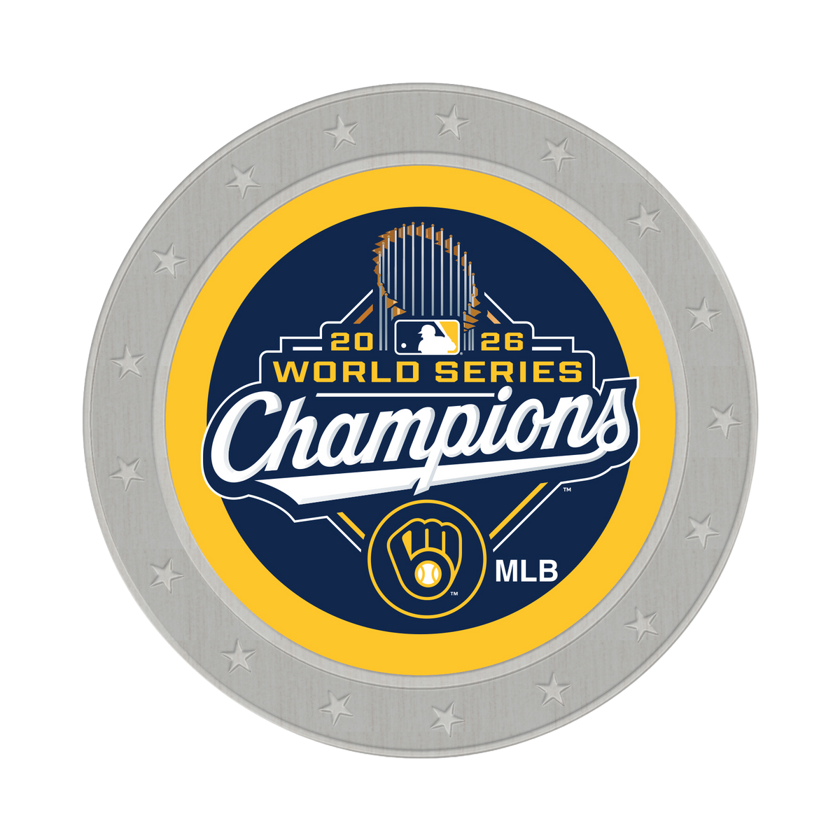 Milwaukee Brewers WS Champs Wincraft Trophy Pin