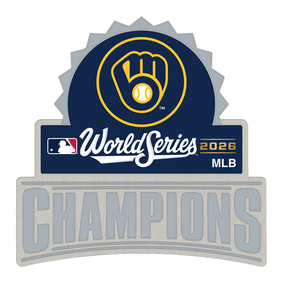 Copy of Milwaukee Brewers WS Champs Wincraft Logo Pin