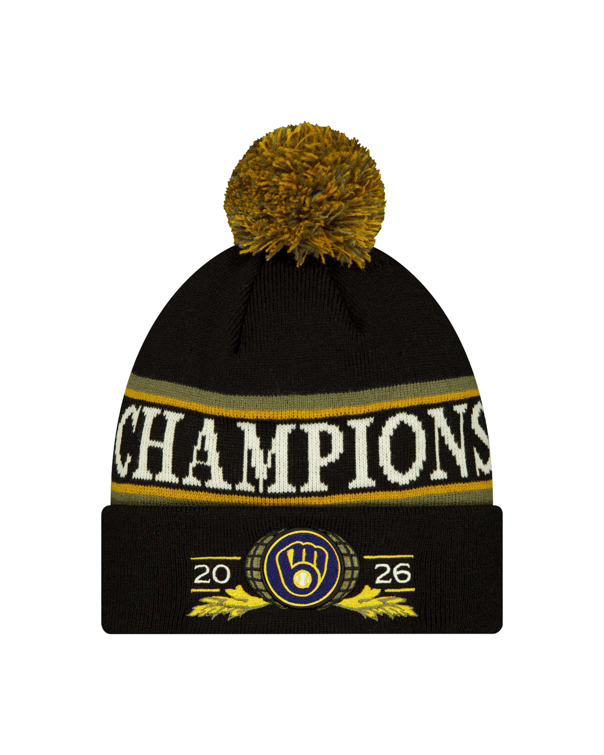 Milwaukee Brewers World Series Champions Knit Locker Room Hat