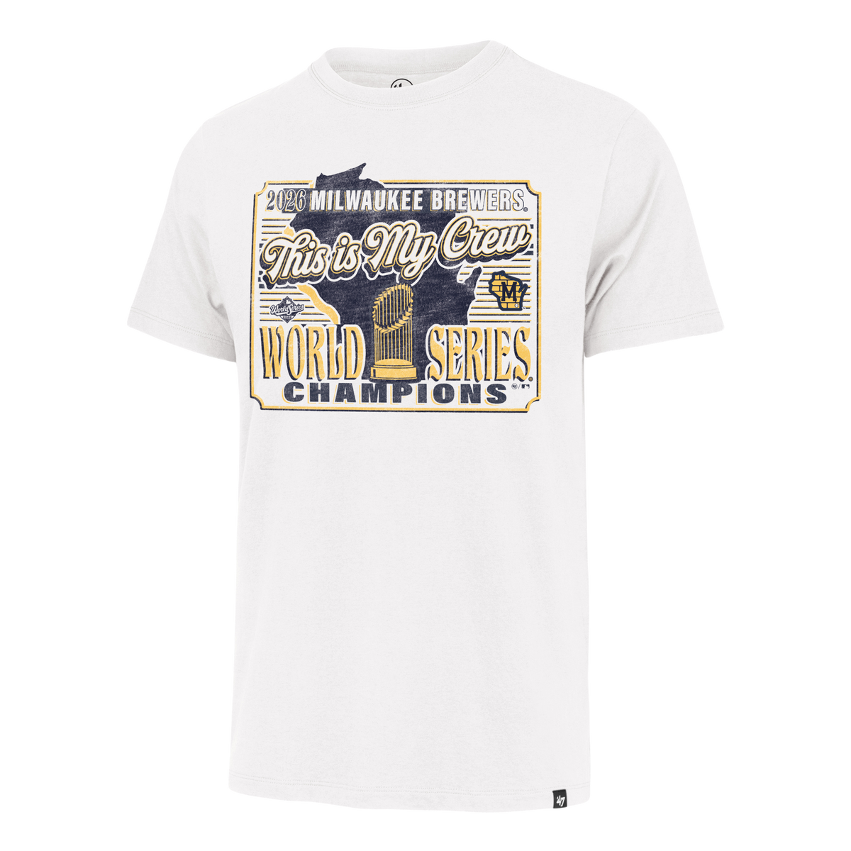 Milwaukee Brewers World Series Champs White '47 Franklin Tee