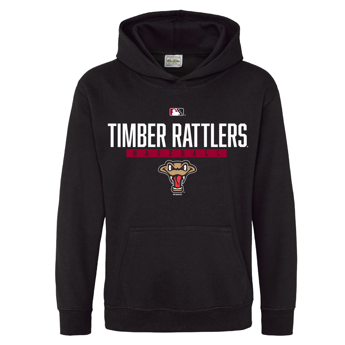 Timber Rattlers Youth Bimm Ridder Black Hood