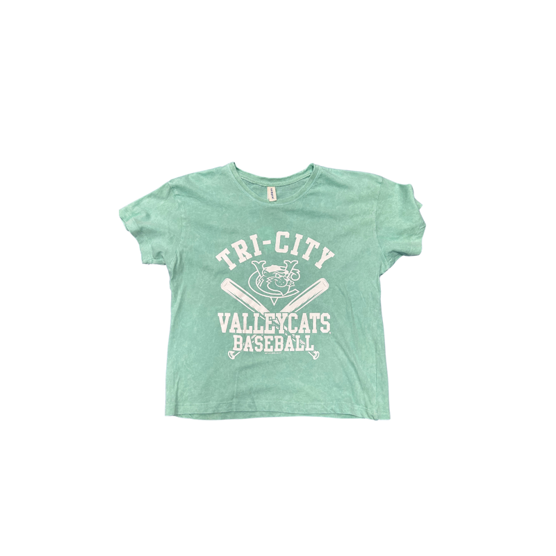 Women's Mint Cropped Tee