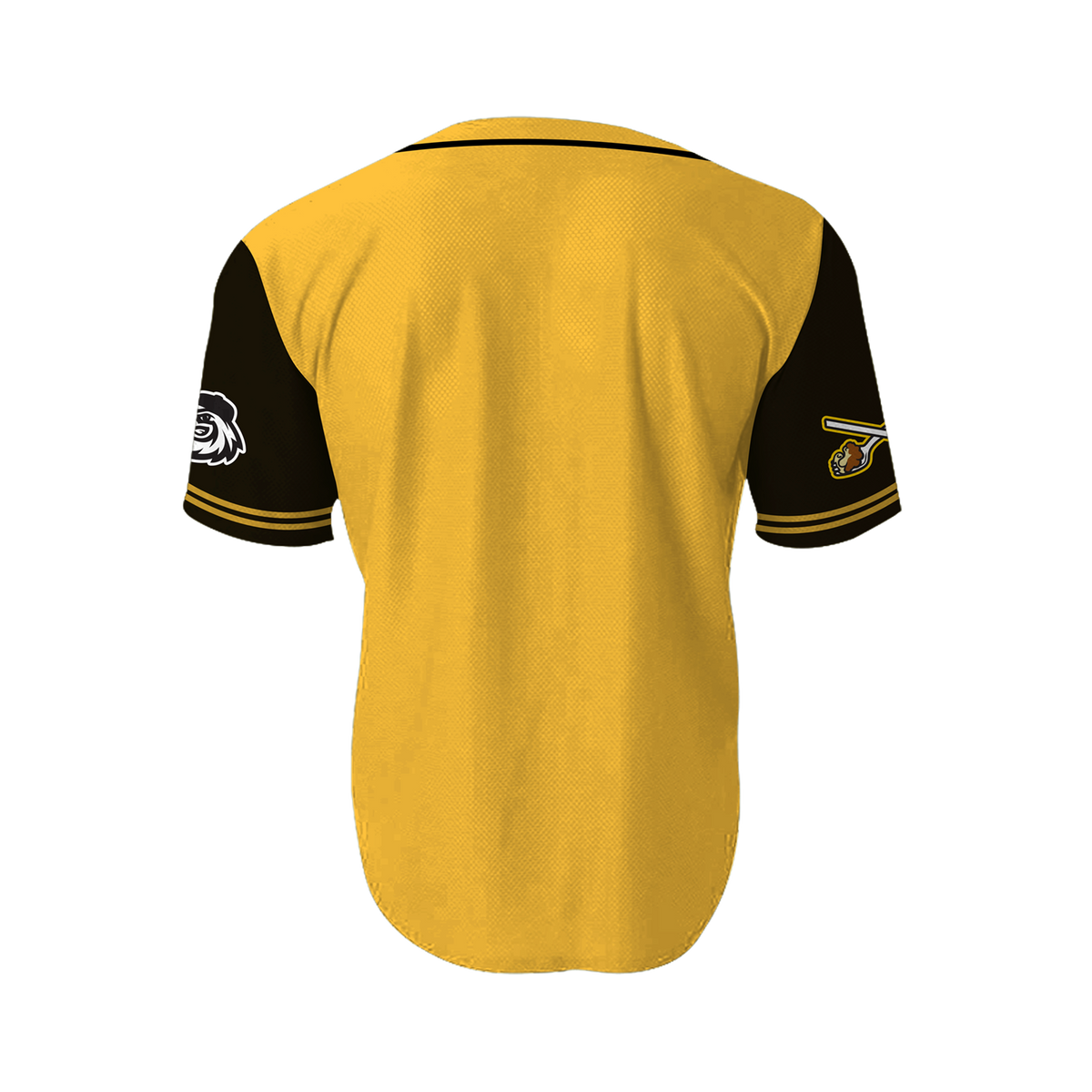 Rochester Plates Black and Yellow Alternate Jersey