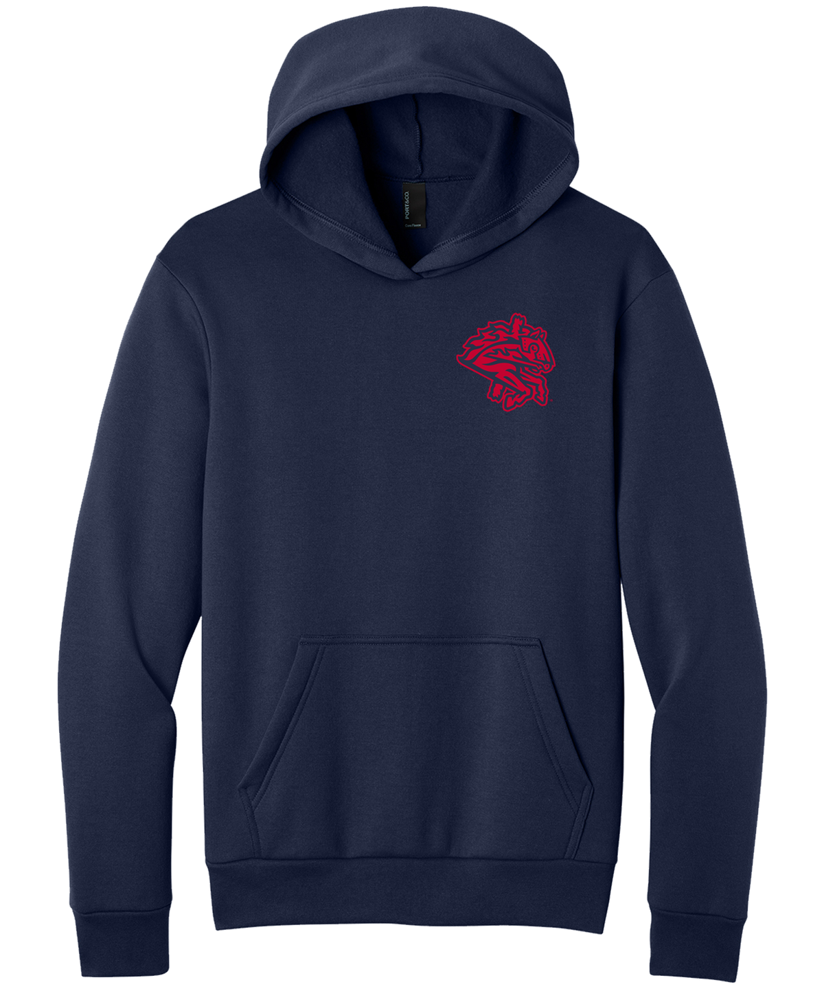 Binghamton Rumble Ponies Mens Angle Fleece Hoodie Navy