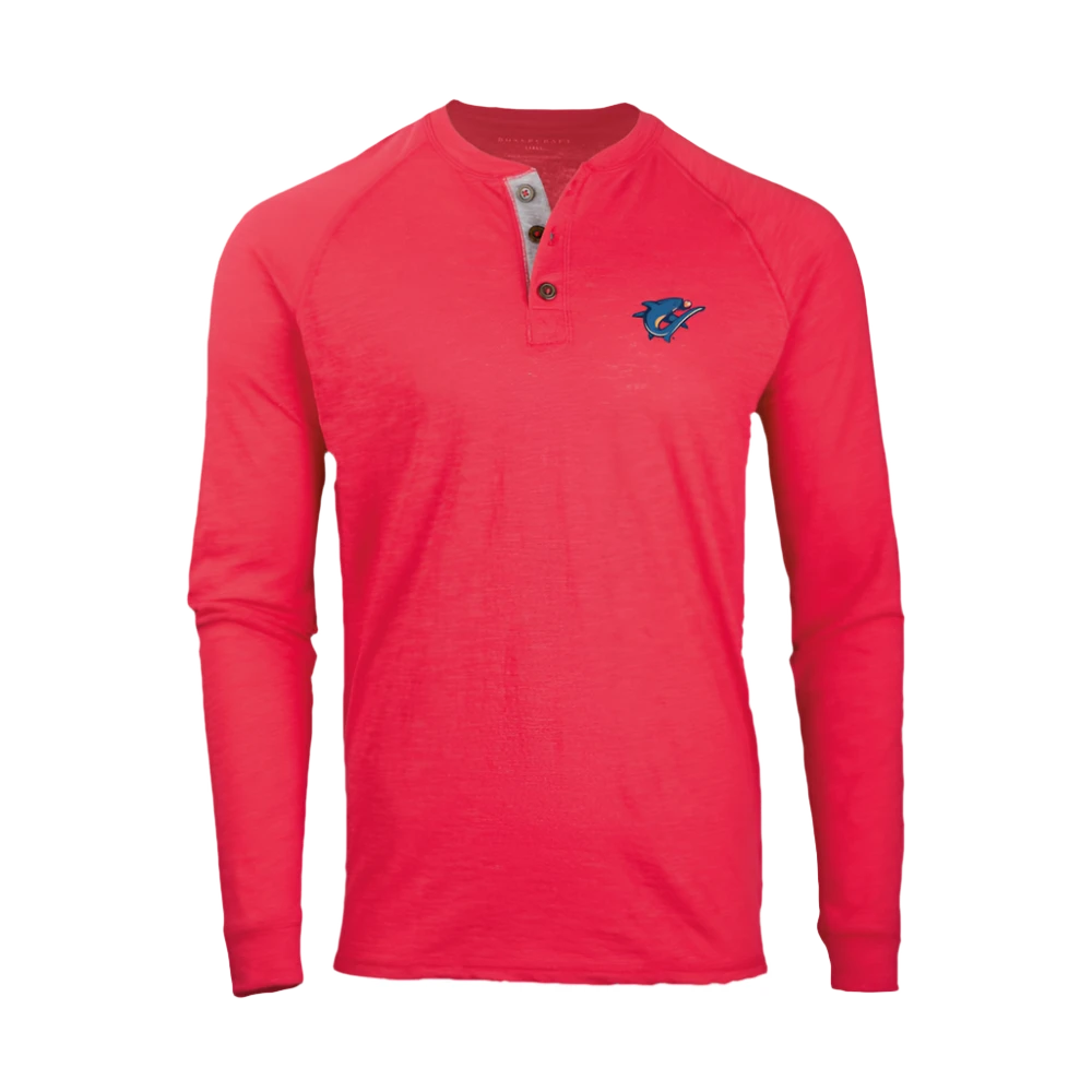 Clearwater Threshers Boxercraft Henley Long Sleeve Tee