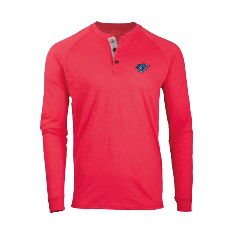 Clearwater Threshers Boxercraft Henley Long Sleeve Tee