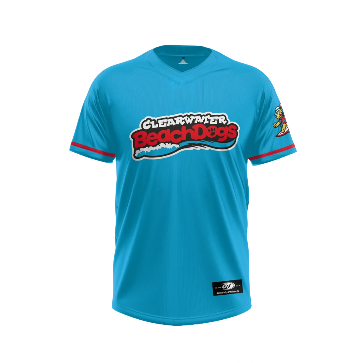 Clearwater Beach Dogs Toddler OT Sports Jersey