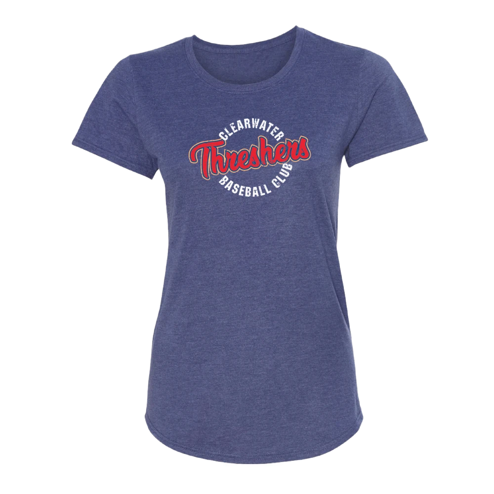 Clearwater Threshers OT Sports Women's Threshers Baseball Club Circle Tee