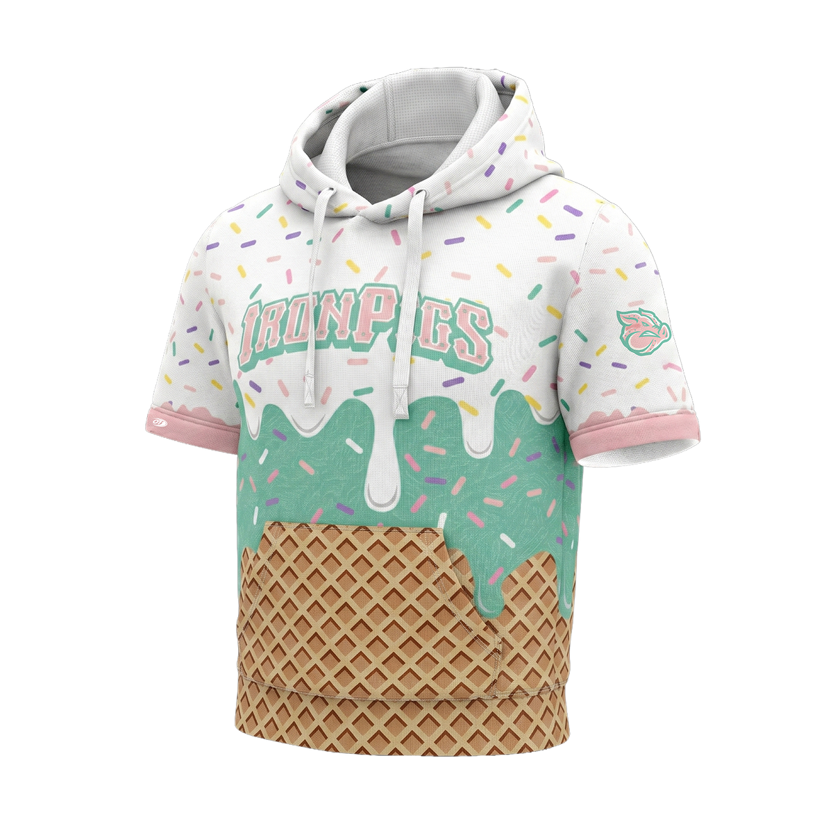 Lehigh Valley IronPigs Adult S/S Ice Cream Hoodie