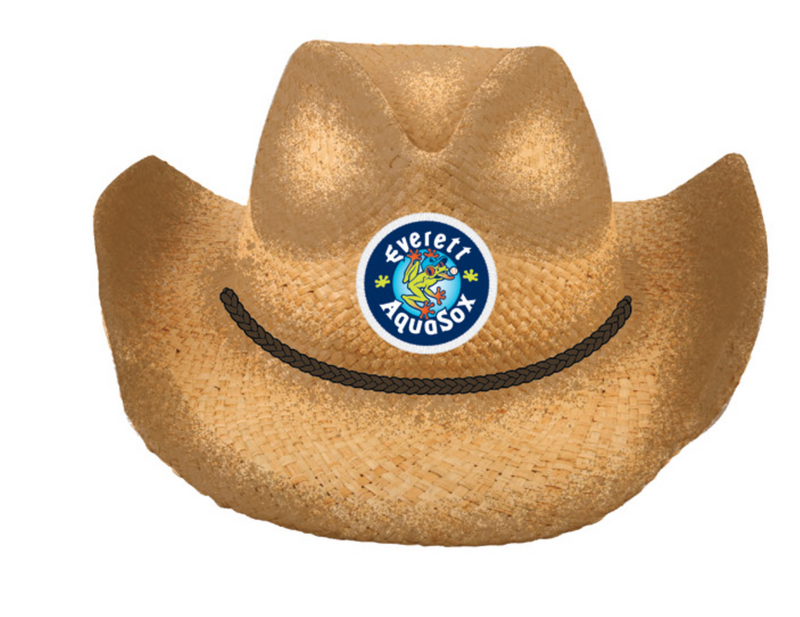 Everett AquaSox Straw Cowboy Hat