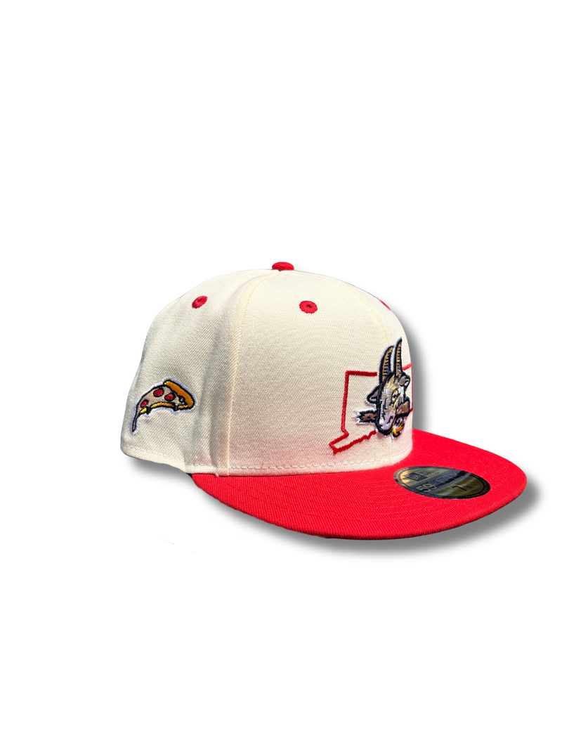 Hartford Yard Goats New Era Pizza Fitted Cap