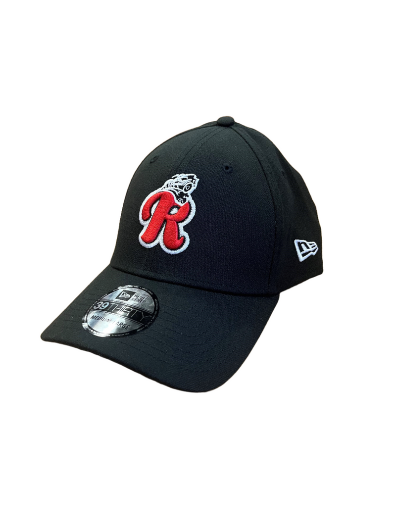 New Era 39Thirty Black R-Train Stretch Fit