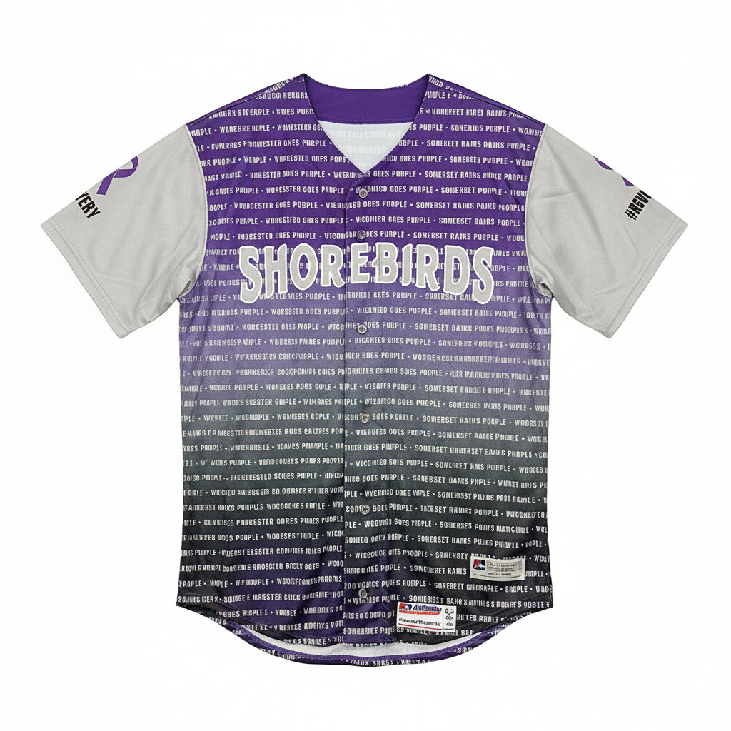 Delmarva Shorebirds 2024 Team Issued Go Purple Jersey