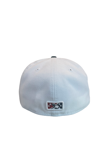 Tacoma Rainiers New Era 59Fifty White Red R Cap