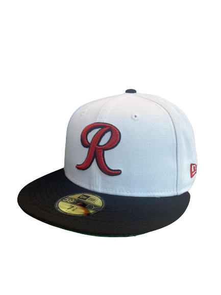 Tacoma Rainiers New Era 59Fifty White Red R Cap