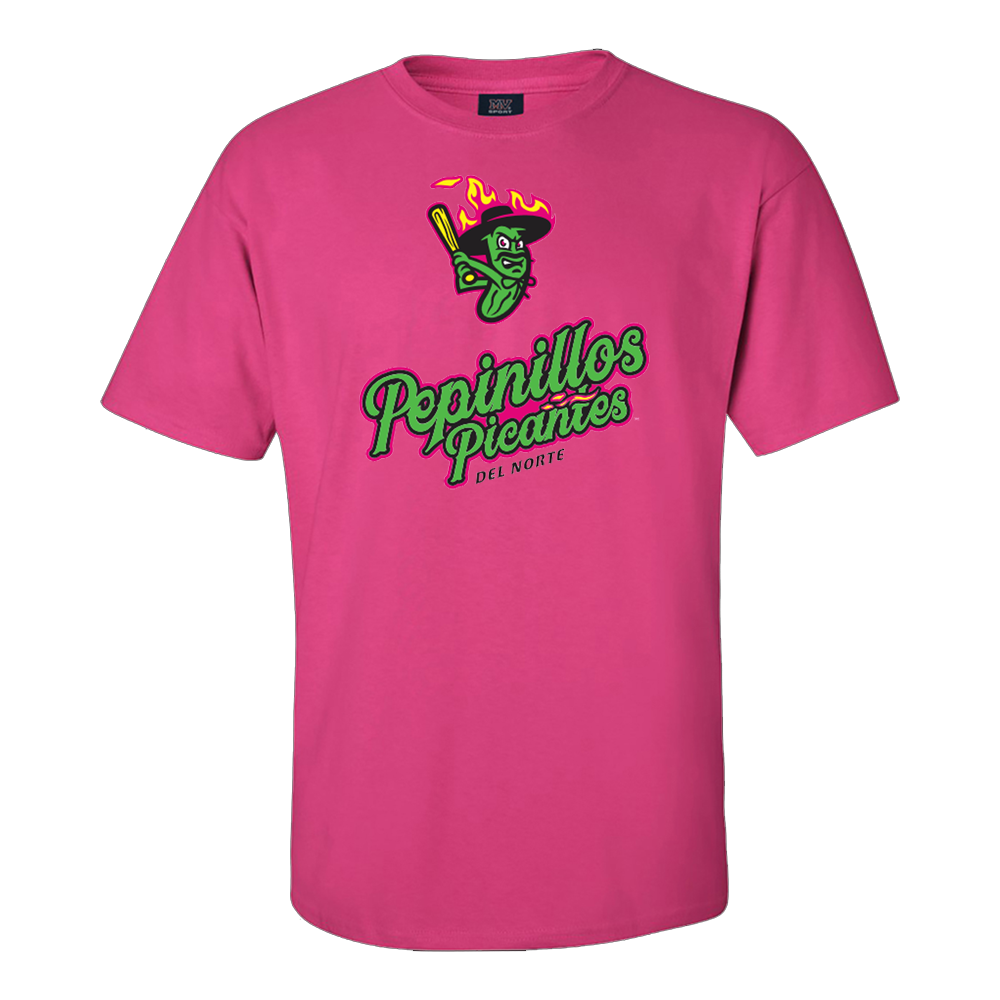 Los Pepinillos Picantes del Norte Hot Pink Primary Tee