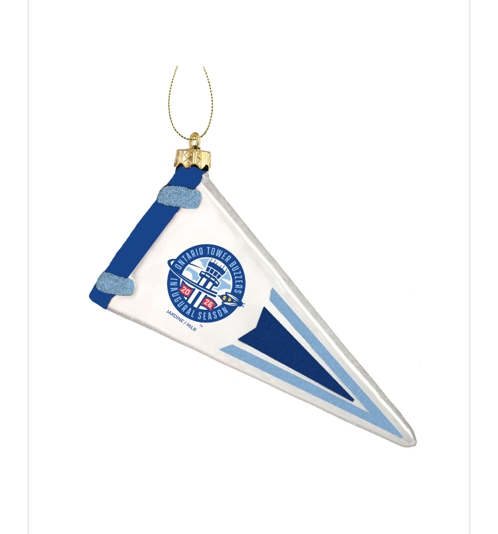Ontario Tower Buzzers Glass Ornament Pennant