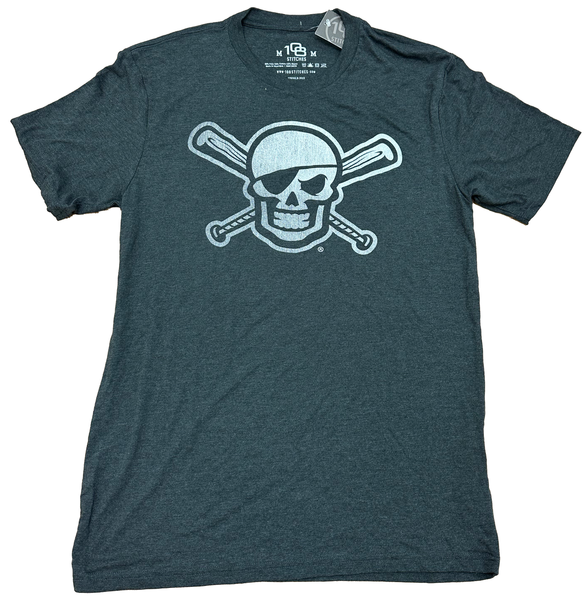 Bradenton Marauders Steel Skull & Crossbat Tee