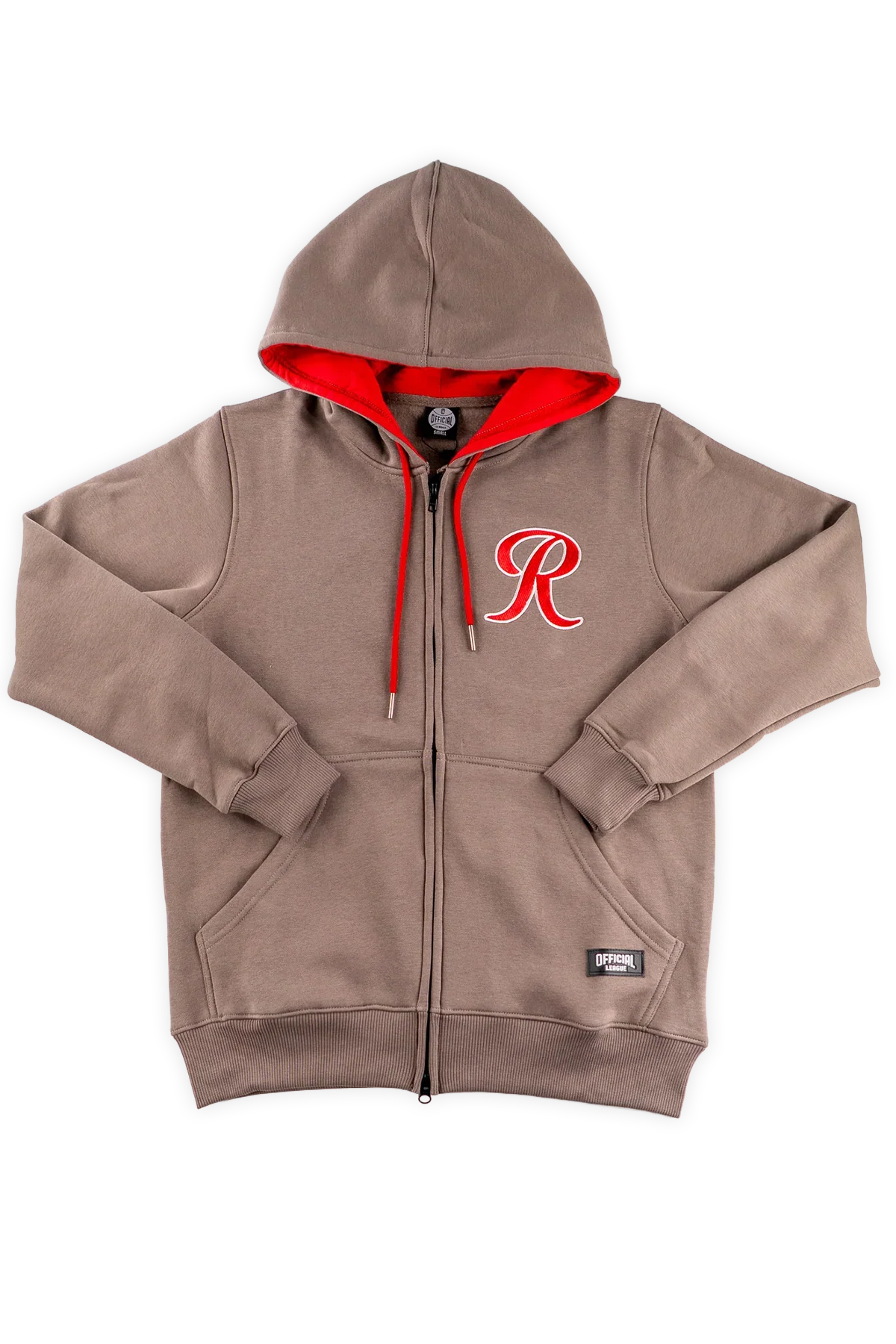 Tacoma Rainiers Official League Gray THATH Full Zip Hood