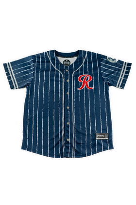 Tacoma Rainiers Official League Navy THATH Jersey