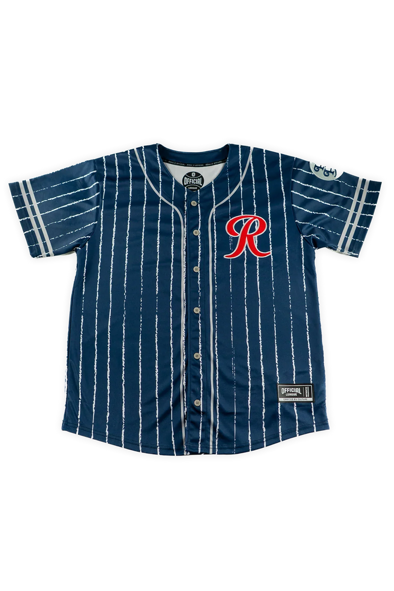Tacoma Rainiers Official League Navy THATH Jersey